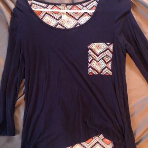 Blue long sleeve shirt